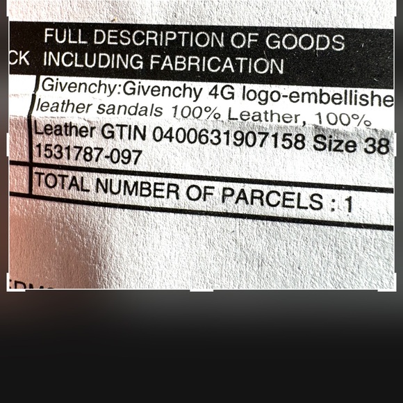 Givenchy women’s 4G logo embellished leather sandals size 38 - Picture 8 of 11